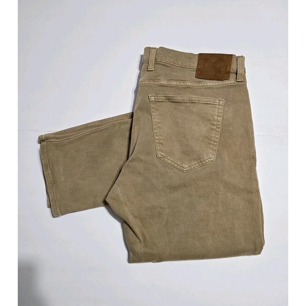 Michael Kors Parker Slim Fit Khaki Tan Chino Pants Men's Size 36x32